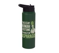 This is My Human Costume I'm Really an Asparagus Stainless Steel Insulated Water Bottle