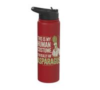 This is My Human Costume I'm Really an Asparagus Stainless Steel Insulated Water Bottle