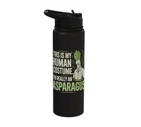 This is My Human Costume I'm Really an Asparagus Stainless Steel Insulated Water Bottle