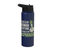 This is My Human Costume I'm Really an Asparagus Stainless Steel Insulated Water Bottle