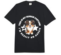 This is My Human Costume I'm Really an Australian Shepherd Comfort Colors Adult Heavyweight T-Shirt