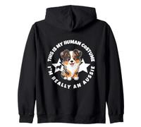 This Is My Human Costume I'm Really An Australian Shepherd Zip Hoodie
