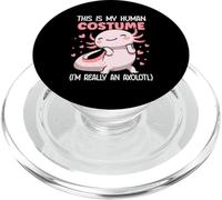 This Is My Human Costume I'm Really An Axolotl PopSockets PopGrip for MagSafe