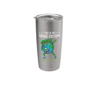 This is My Human Costume Im Really an Earth Globe Stainless Steel Insulated Tumbler