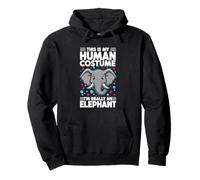 This Is My Human Costume I'm Really An Elephant Pullover Hoodie