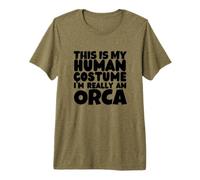 This is My Human Costume I'm Really an Orca Whale Orcas Premium T-Shirt