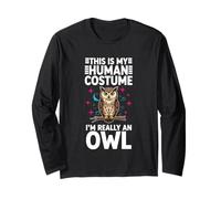 This is My Human Costume I'm Really an Owl Long Sleeve T-Shirt