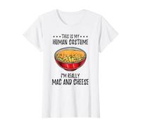 This is My Human Costume Im Really Macaroni Value Graphic T-Shirt, Women, White, M