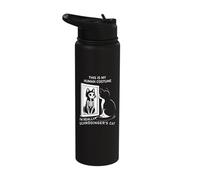 This is My Human Costume I'm Really Schrödinger's Cat Stainless Steel Insulated Water Bottle