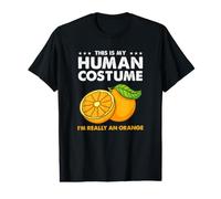 This is My Human Costume Orange Halloween Value Graphic T-Shirt
