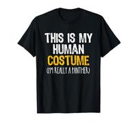 This is My Human Costume Panther Halloween Lazy Easy T-Shirt