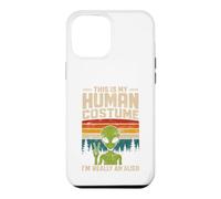 This Is My Human Costume Retro Green Alien Peace Sign UFO Case for iPhone 12 Pro Max