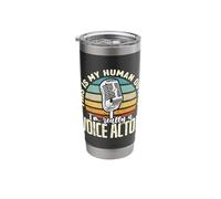 This is My Human Outfit Retro Loves Voice Acting Voice Actor Stainless Steel Insulated Tumbler