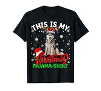 This is My Husky Dog Ugly Christmas Pajama Sweater T-Shirt
