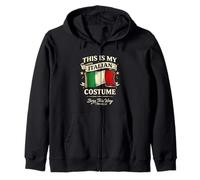 This Is My Italian Costume Funny Italy Flag Zip Hoodie