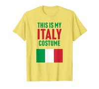This is My Italy Costume T-Shirt, Men, Lemon Yellow, Medium