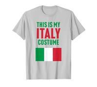 This is My Italy Costume T-Shirt, Men, Silver Grey, Large