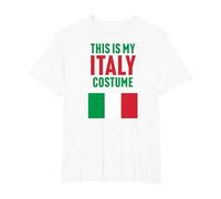 This is My Italy Costume T-Shirt, Men's Big and Tall, White, 2X Tall