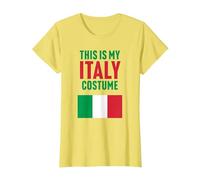 This is My Italy Costume T-Shirt, Women, Lemon Yellow, X-Small