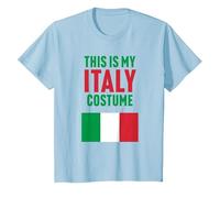 This is My Italy Costume T-Shirt, Youth, Baby Blue, Small
