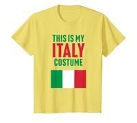This is My Italy Costume T-Shirt, Youth, Lemon Yellow, X-Small