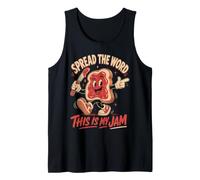 This is My Jam Retro Toast Funny Foodie Tank Top