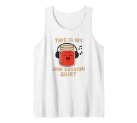 This is My Jam Session Funny Music Pun Design Tank Top