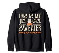 This Is My Just-In-Case Sweater Jewish Jew Judaism Hebrew Zip Hoodie