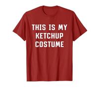 This is My Ketchup Costume Halloween Easy Lazy Mustard T-Shirt