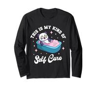 This is My Kind of Self Care Cute Panda Relaxing Long Sleeve T-Shirt