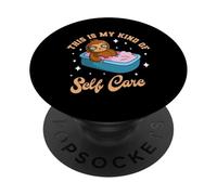 This is My Kind Of Self Care Cute Sloth Relaxing PopSockets Adhesive PopGrip