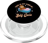 This is My Kind Of Self Care Cute Sloth Relaxing PopSockets PopGrip for MagSafe