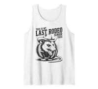 This is My Last Rodeo Senior 2026 Funny Opossum Tank Top