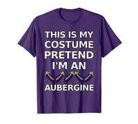 This Is My Lazy Costume Pretend I'm An Aubergine Cute Funny T-Shirt