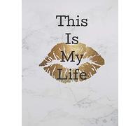 This Is My Life: White Marble and Gold Cover. A4 blank journal. Contains 101 pages. Lined (This Is My Life A4 Journal)