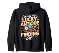 This Is My Lucky Antique Finding Antiques Picker Zip Hoodie