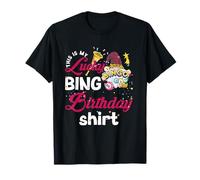 This is My Lucky Bingo Birthday Shirt Peace Love Bingo T-Shirt