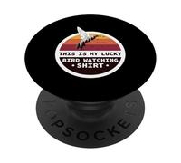 This Is My Lucky Bird Watching Shirt Ornithology PopSockets Adhesive PopGrip