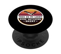 This Is My Lucky Bird Watching Shirt Ornithology PopSockets Adhesive PopGrip