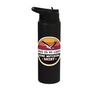 This is My Lucky Bird Watching Shirt Ornithology Stainless Steel Insulated Water Bottle
