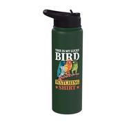 This is My Lucky Bird Watching Shirt Ornithology Stainless Steel Insulated Water Bottle