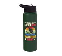This is My Lucky Bird Watching Shirt Ornithology Stainless Steel Insulated Water Bottle