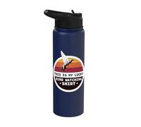 This is My Lucky Bird Watching Shirt Ornithology Stainless Steel Insulated Water Bottle