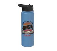 This is My Lucky Cornhole Stainless Steel Insulated Water Bottle