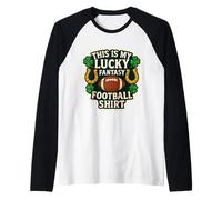 This is My Lucky Fantasy Football Raglan Baseball Tee