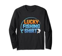 This Is My Lucky Fishing Fisherman - Retro Good Luck Angler Long Sleeve T-Shirt