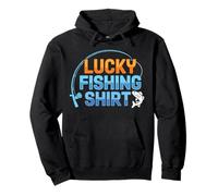 This Is My Lucky Fishing Fisherman - Retro Good Luck Angler Pullover Hoodie