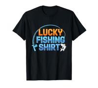 This Is My Lucky Fishing Fisherman - Retro Good Luck Angler T-Shirt