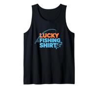 This Is My Lucky Fishing Fisherman - Retro Good Luck Angler Tank Top