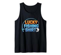 This Is My Lucky Fishing Fisherman - Retro Good Luck Angler Tank Top